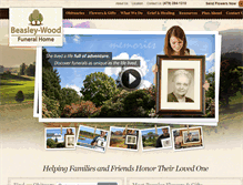 Tablet Screenshot of beasleywoodfuneralhome.com